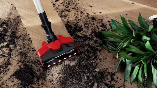 Bosch Unlimited 7 ProAnimal Прахосмукачка 2 в 1 Stick & Ръчна Червено