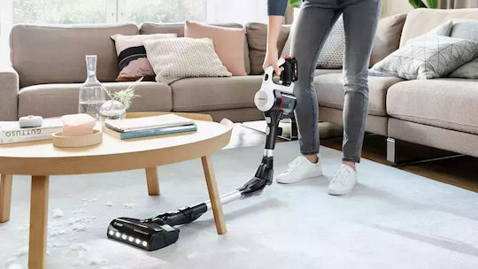 Bosch Unlimited 7 Επαναφορτιζόμενη Σκούπα 2 σε 1 Stick & Χειρός 18V White