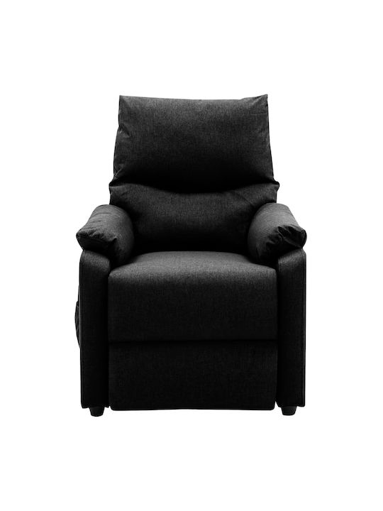 Fotoliu Relax Masaj cu Puf Neagră 71.5x93x98cm