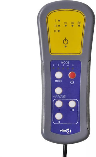 Πολυθρόνα Relax Massage με Υποπόδιο Μαύρη 71.5x93x98cm