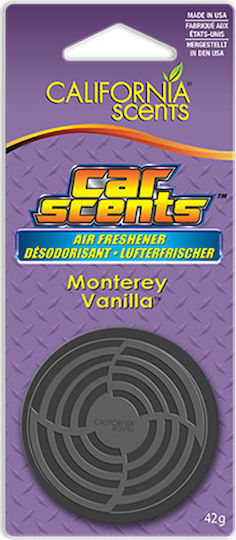California Scents Air Freshener Can Console/Dashboard Car Scents Monterey Vanilla 42gr