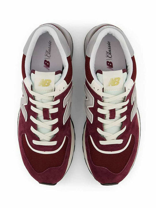 574 Chunky Sneakers Burgundy