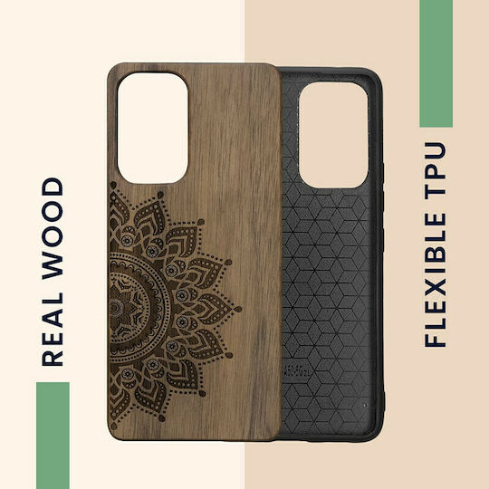 KWmobile Rising Sun Back Cover Ξύλινο Dark Brown (Galaxy A53)