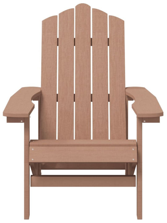 Adirondack Garden & Outdoor Furniture Set for Small Spaces 2 Pieces Brown