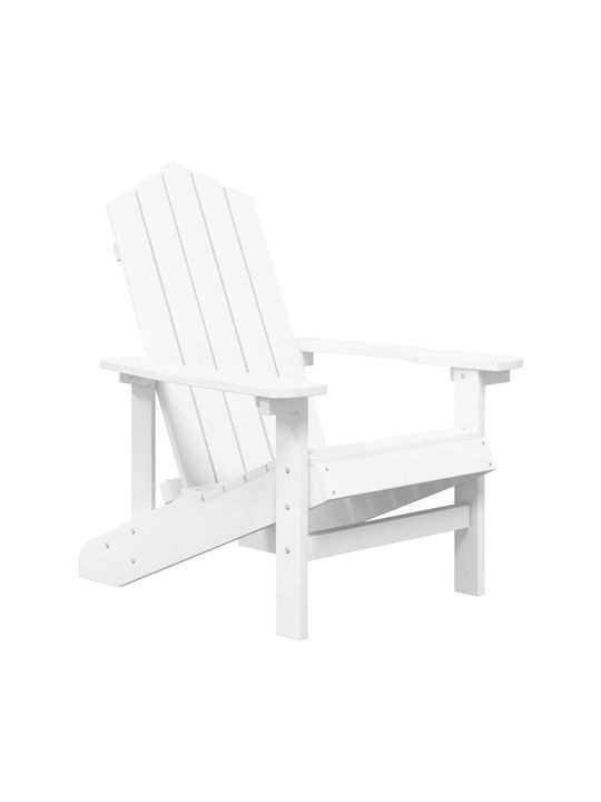 Garten- und Outdoor-Möbelsets für kleine Außenbereiche Adirondack 2 Stück Weiß