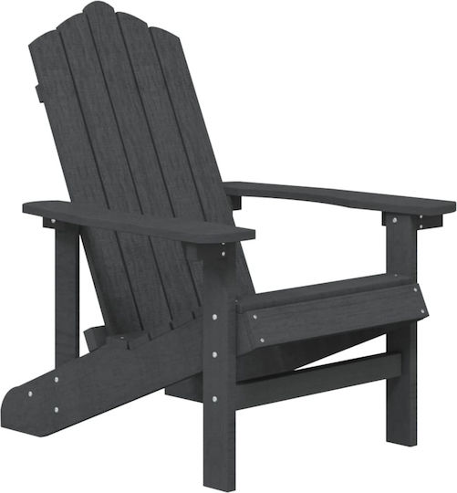 vidaXL Garten- und Outdoor-Möbelsets Typsatz Wohnzimmer für kleinen Raum Adirondack 2 Stück Anthrazit