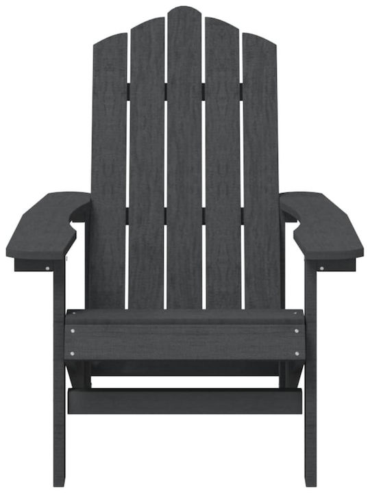Adirondack Living Room Set for Small Outdoor Spaces 2 Pieces Anthracite