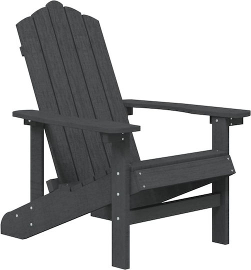 vidaXL Garten- und Outdoor-Möbelsets Typsatz Wohnzimmer für kleinen Raum Adirondack 2 Stück Anthrazit