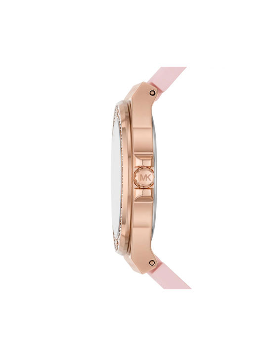 Michael Kors Lennox Ceas cu Rose Gold Curea de Cauciuc