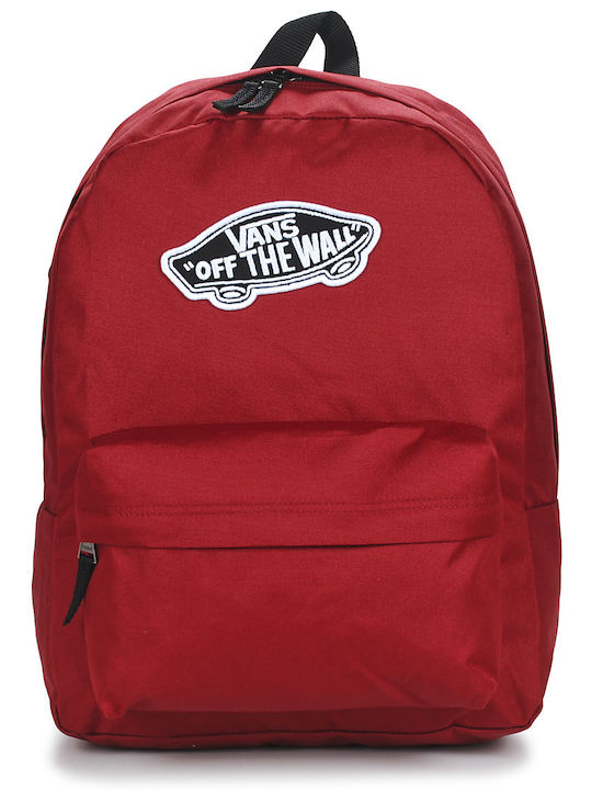 Vans REALM Schulranzen Rucksack Junior High-High School in Burgundisch Farbe