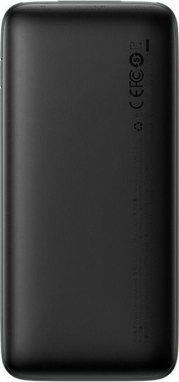 Baseus Bipow Pro Power Bank 10000mAh 20W με 2 Θύρες USB-A και Θύρα USB-C Μαύρο