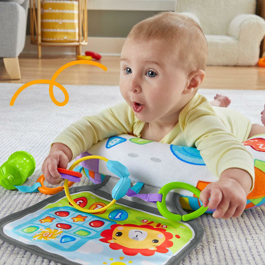 Fisher Price Littlest Gamer Tummy Wedge Activity Pillow for Newborns
