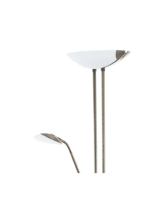 Eglo Baya LED Floor Lamp H180xW25cm. with Warm White Light Silver