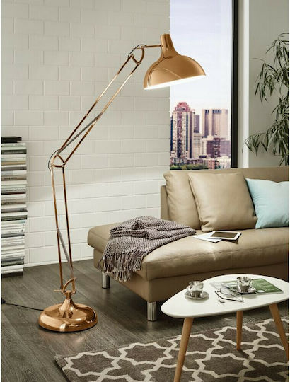 Eglo Borgillio Vintage Floor Lamp H190cm. Copper Eglo Borgillio Vintage Floor Lamp H190cm. Copper