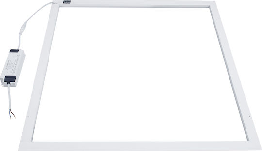 GloboStar Square Recessed LED Panel 48W with Warm White Light 2700K 60x60cm