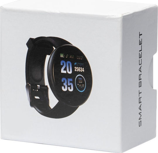 D18 Smartwatch with Heart Rate Monitor (Red)