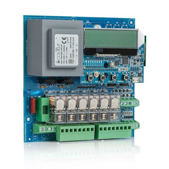 Profelmnet 4114 Garage Door Control Panel Single-Phase (220V) 2400W Automation for Double Opening Doors