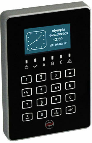 Olympia Electronics BS-477/SL Ασύρματο Πληκτρολόγιο Συναγερμού Αφής με Οθόνη σε Μαύρο Χρώμα 921477001