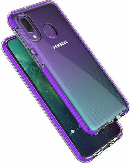Hurtel Spring Задна корица Силикон 1мм Черен (Galaxy A20e)