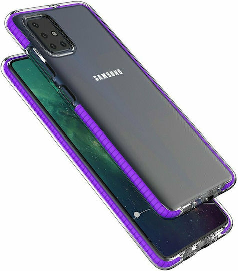 Hurtel Spring Umschlag Rückseite Silikon 0.3mm Rosa (Galaxy A51)
