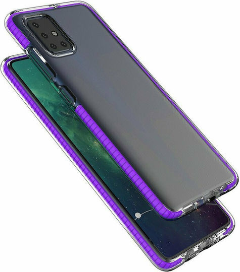 Hurtel Spring Back Cover Σιλικόνης 1mm Μαύρο (Galaxy A21s)
