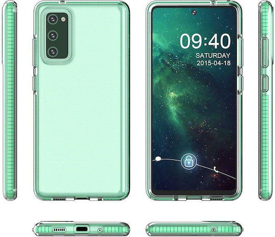 Hurtel Spring Back Cover Silicon 1mm Albastru (Galaxy S21 Ultra 5G)
