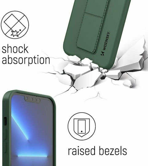 Wozinsky Kickstand Flexible Back Cover Σιλικόνης Κίτρινο (iPhone 12 mini)