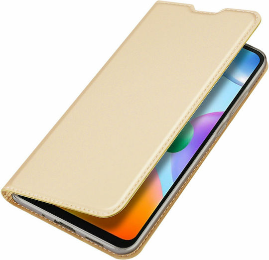 Dux Ducis Skin Pro Book Δερματίνης / Πλαστικό Χρυσό (Redmi 10C)