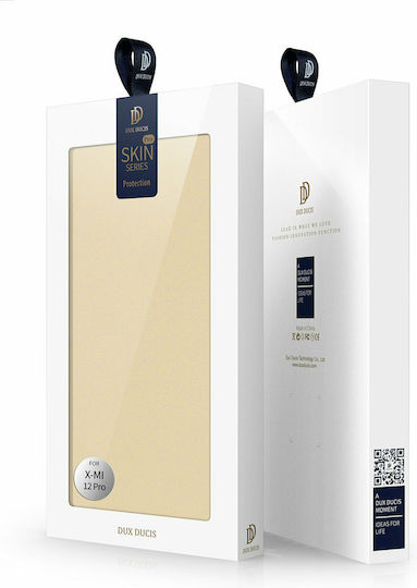 Dux Ducis Skin Pro Buchen Sie Synthetisches Leder Gold (Xiaomi 12 Pro)
