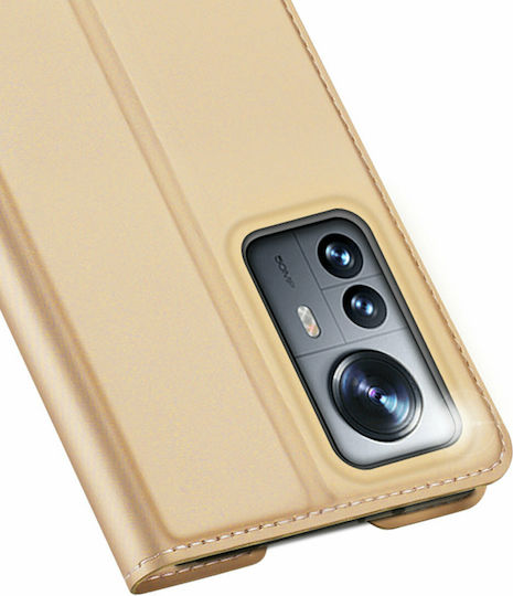 Dux Ducis Skin Pro Buchen Sie Synthetisches Leder Gold (Xiaomi 12 Pro)