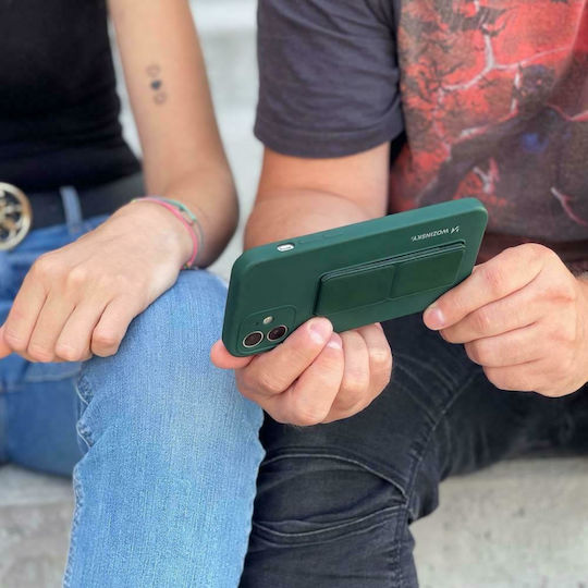 Wozinsky Kickstand Back Cover Σιλικόνης Ροζ (Galaxy A72)