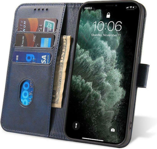 Hurtel Magnet Elegant Buchen Sie Synthetisches Leder Blau (Poco M4 Pro 5G / Redmi Note 11s 5G)