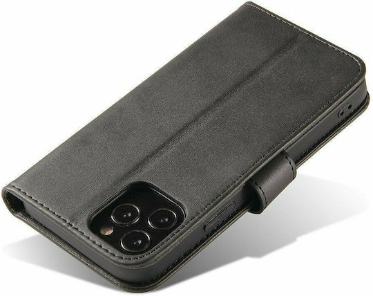 Hurtel Magnet Книга Изкуствена кожа Черен (OnePlus 10 Pro)