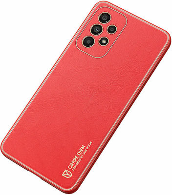 Dux Ducis Yolo Elegant Synthetic Leather Back Cover Red (Galaxy A33 5G)