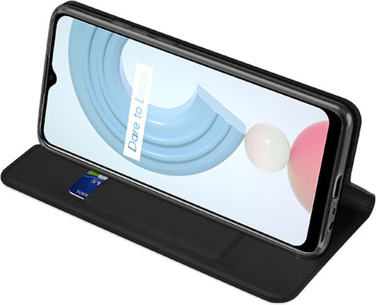 Dux Ducis Skin Pro Портмоне Кожа Черен (Realme C21Y, C25Y)