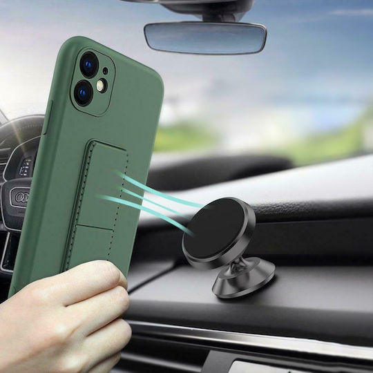 Wozinsky Kickstand Flexible Back Cover Σιλικόνης Navy Μπλε (Galaxy A32 5G)