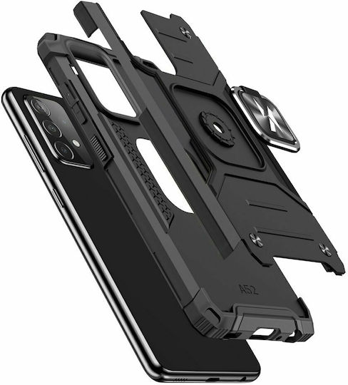 Wozinsky Ring Armor Back Cover Plastic Red (Galaxy A52 / A52s)