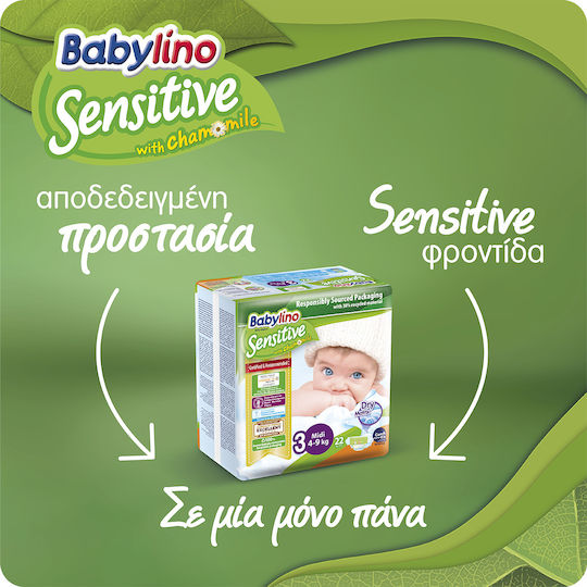 Babylino Tape Diapers Sensitive Monthly Pack No. 7 for 15+kg 152pcs