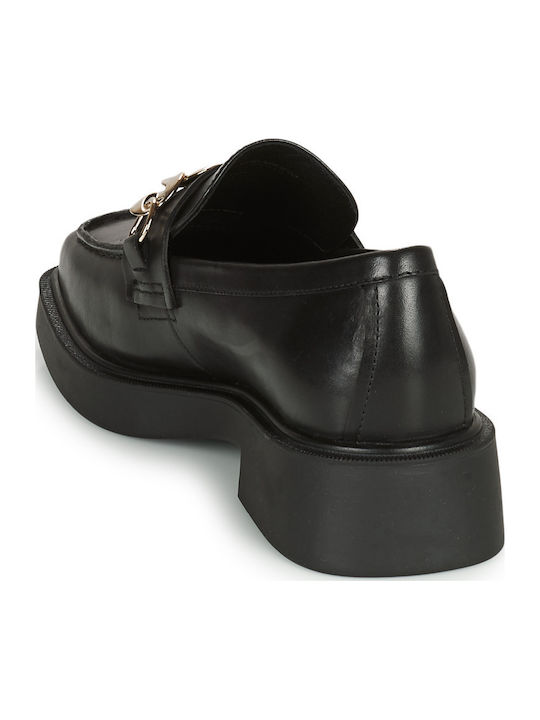 Jillian Loafers Dama Din Piele În Culoare Neagră