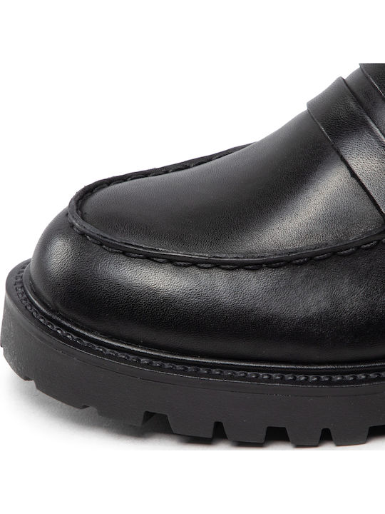 Lords Loafers Dama Din Piele În Culoare Neagră