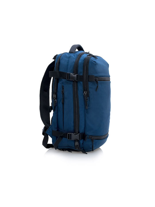 Ozuko Stoff Rucksack Marineblau