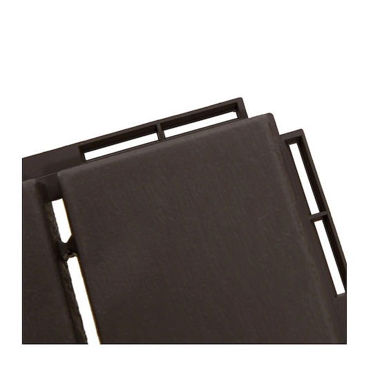 Outsunny Plastic Garden Decking Board Brown 30x30cm 9pcs