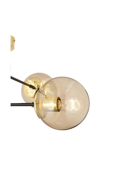 ArteLibre Mar Pendant Light Gold Ball for 4 Bulbs E27