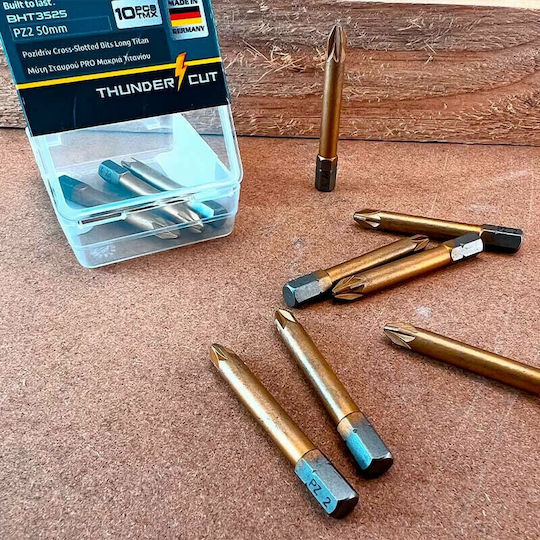 Bormann Pro Set 10 Schraubendreher-Bits Kreuz BHT3525