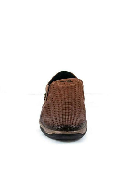 Ανατομικά Δερμάτινα Ανδρικά Slip-On Καφέ