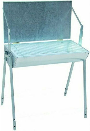 Biofan Galvanized Charcoal Grill with Lid 68cmx37cm