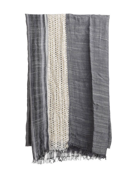 Ble Resort Collection Women's Scarf Gray 5-43-151-0566