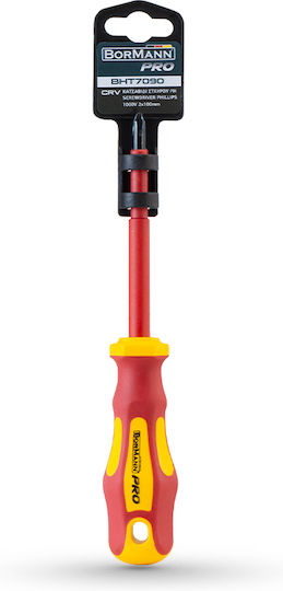 Bormann Pro Magnetic Șurubelniță Electricianului VDE 1000V Cruce Dimensiunea PH2x100mm BHT7090