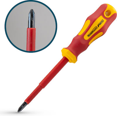 Bormann Pro BHT7090 Magnetic Electrician VDE 1000V Screwdriver Cross Size PH2x100mm