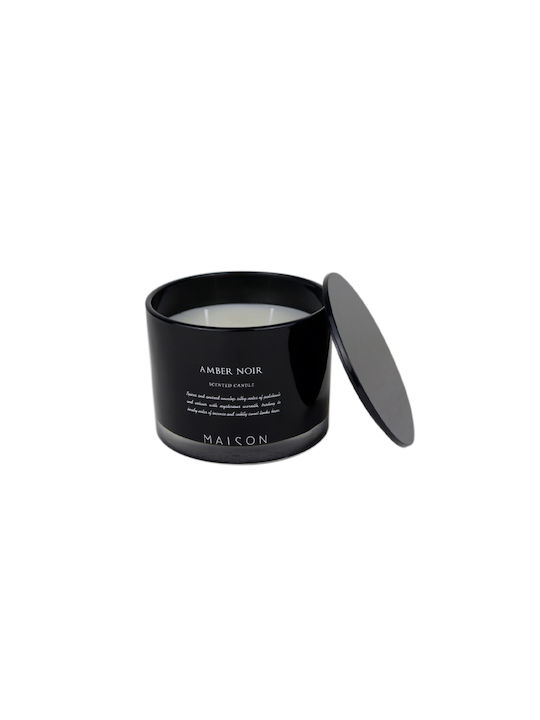 Scented Candle Wellness Jar Black 10x7.6cm 1pcs